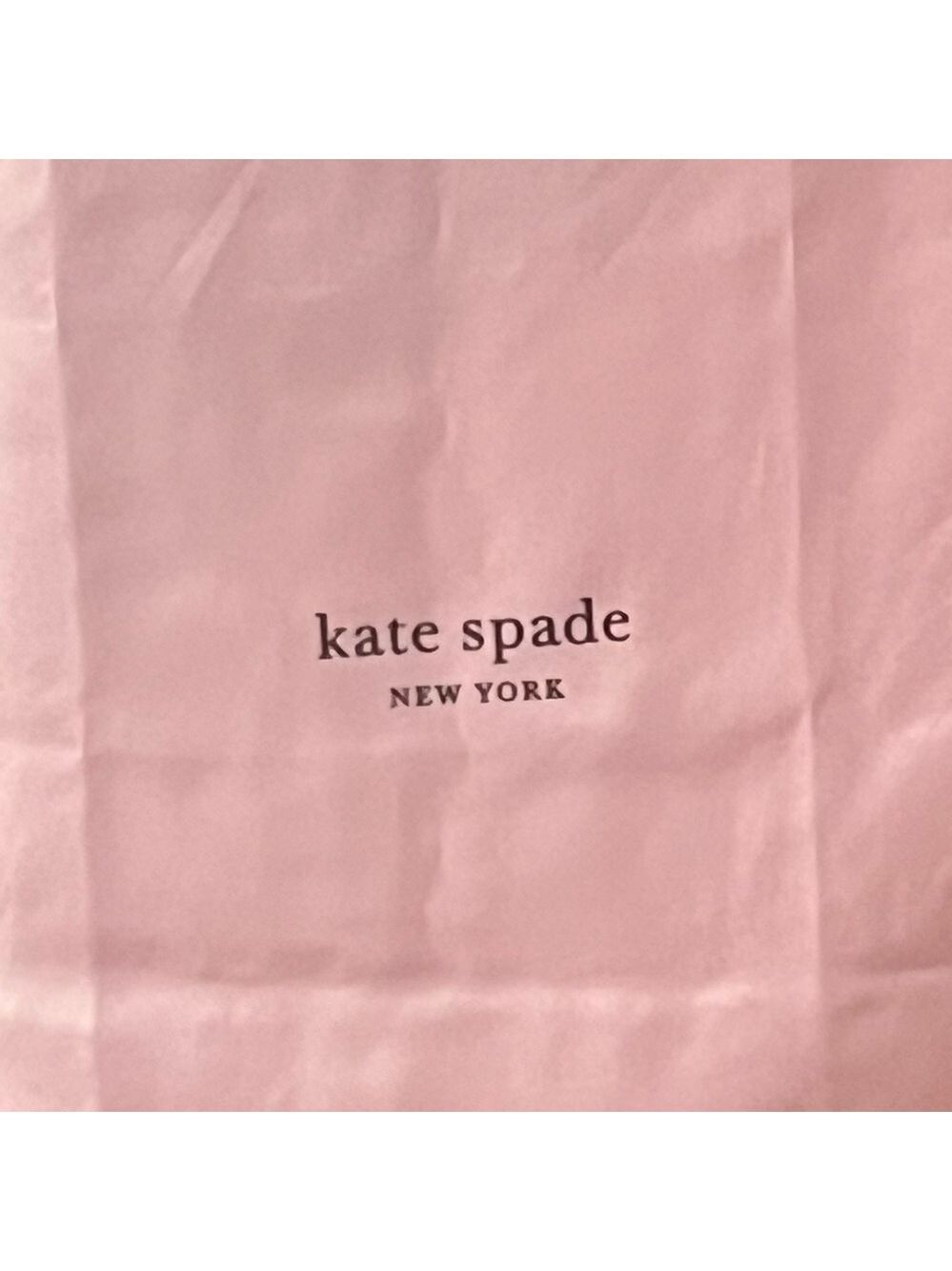 KATE SPADE EXTRA LARGE DRAWSTRING DUST BAG PINK - Picture 2 of 6